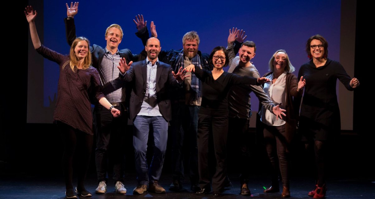 pechakuchabergen.jpg Foredragsholderne på PechaKucha-kveld i Bergen 26. oktober 2016