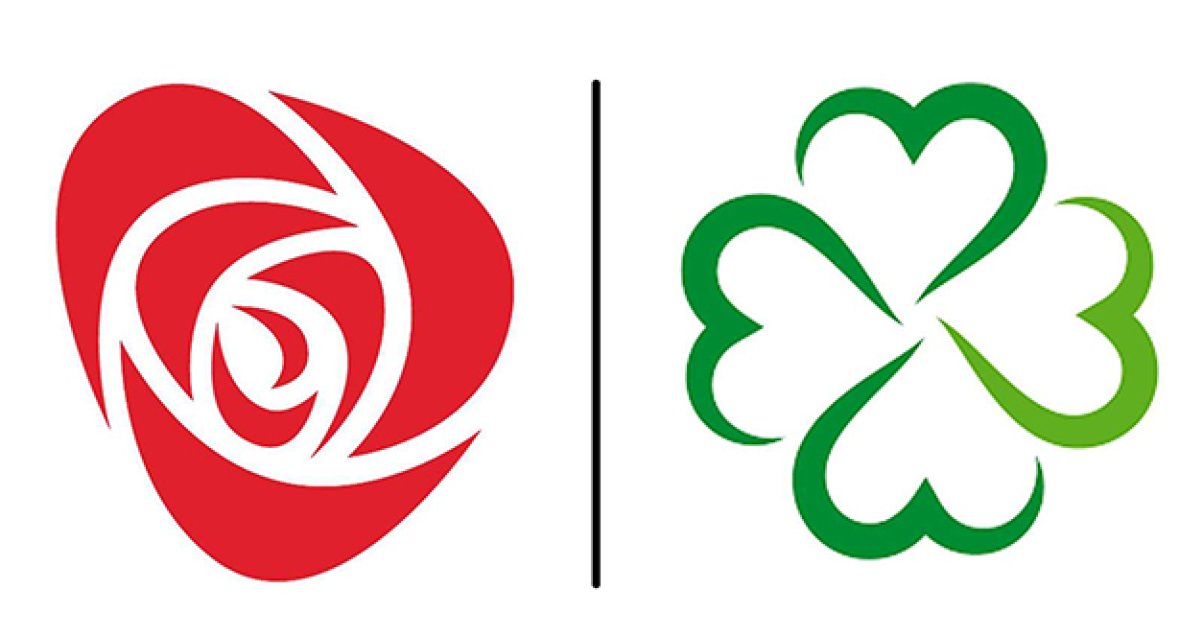 ap_sp.jpg Arbeiderpartiets og SP's logoer